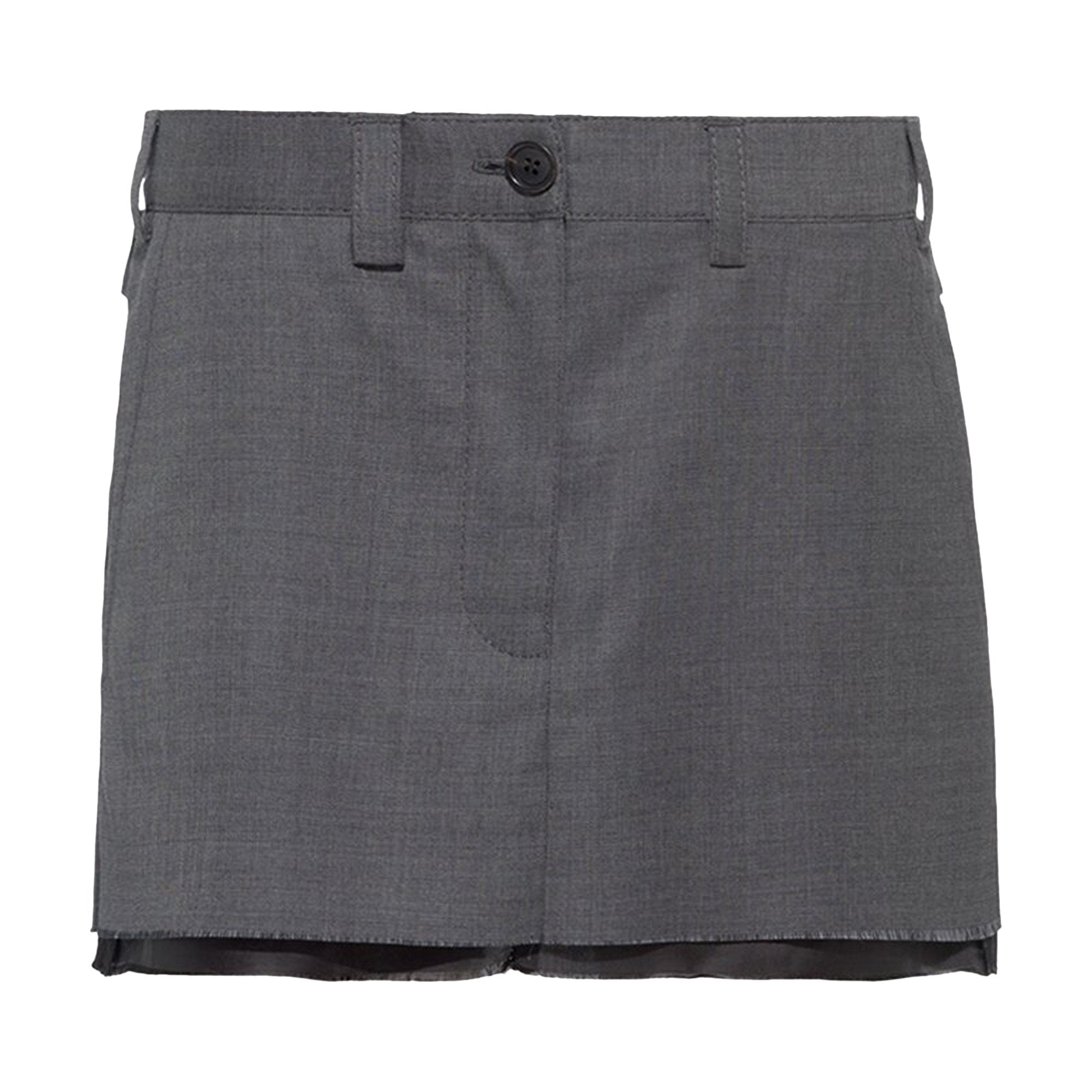 Miniskirt Miu Miu Grisaille Slate Gray