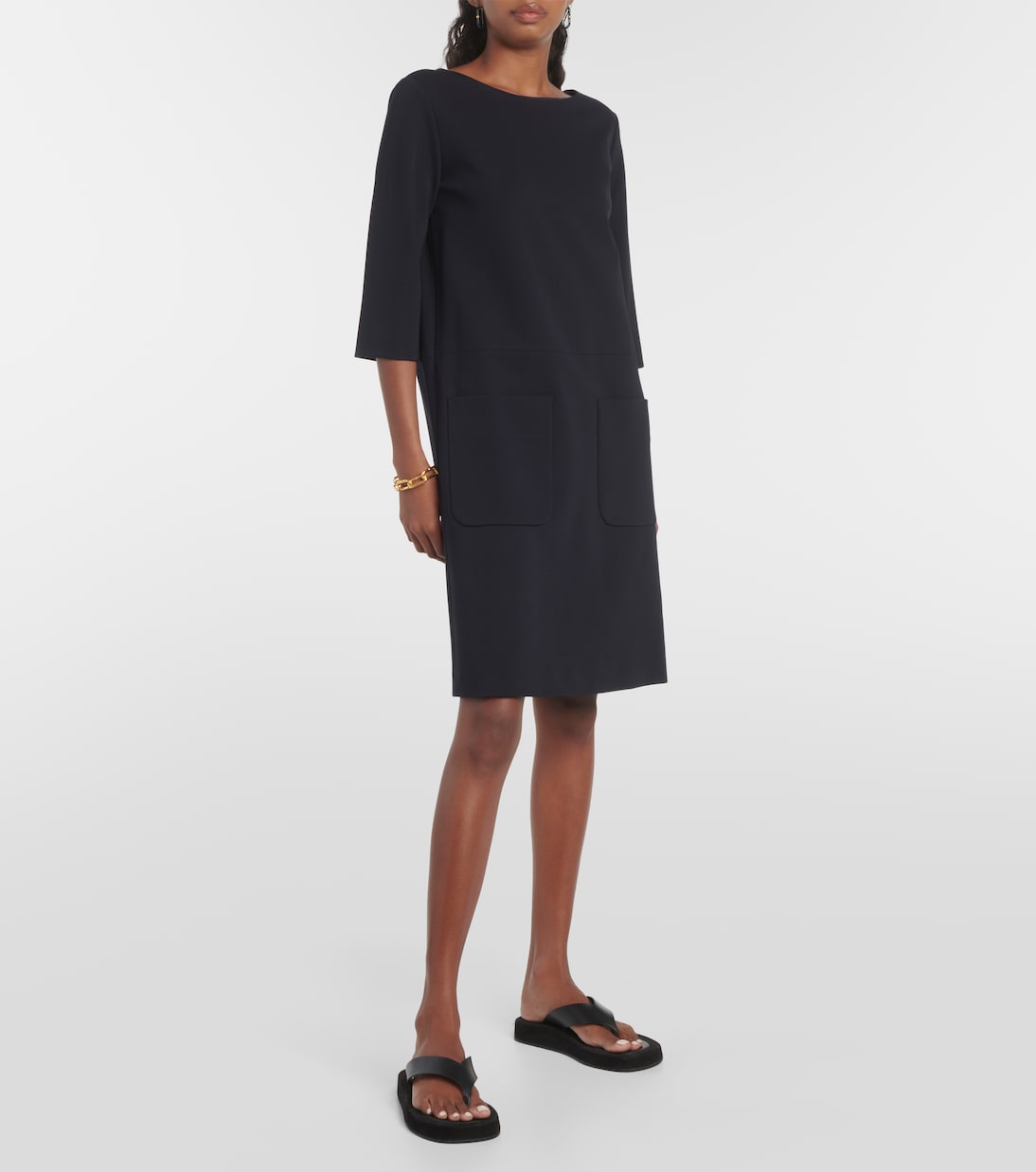 Max Mara jersey nettare mini dress, blue