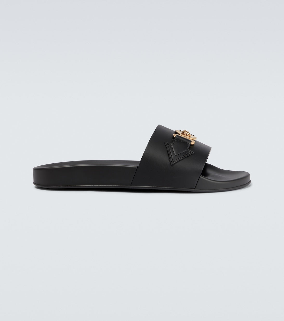 Versace Medusa Slides, Black