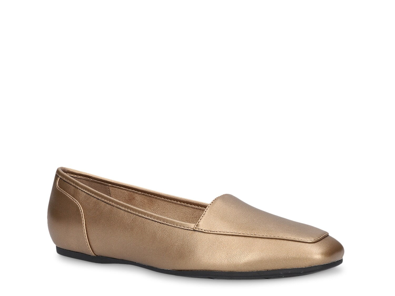 Easy Street Thrill Flat Loafers, Metallic Bronze