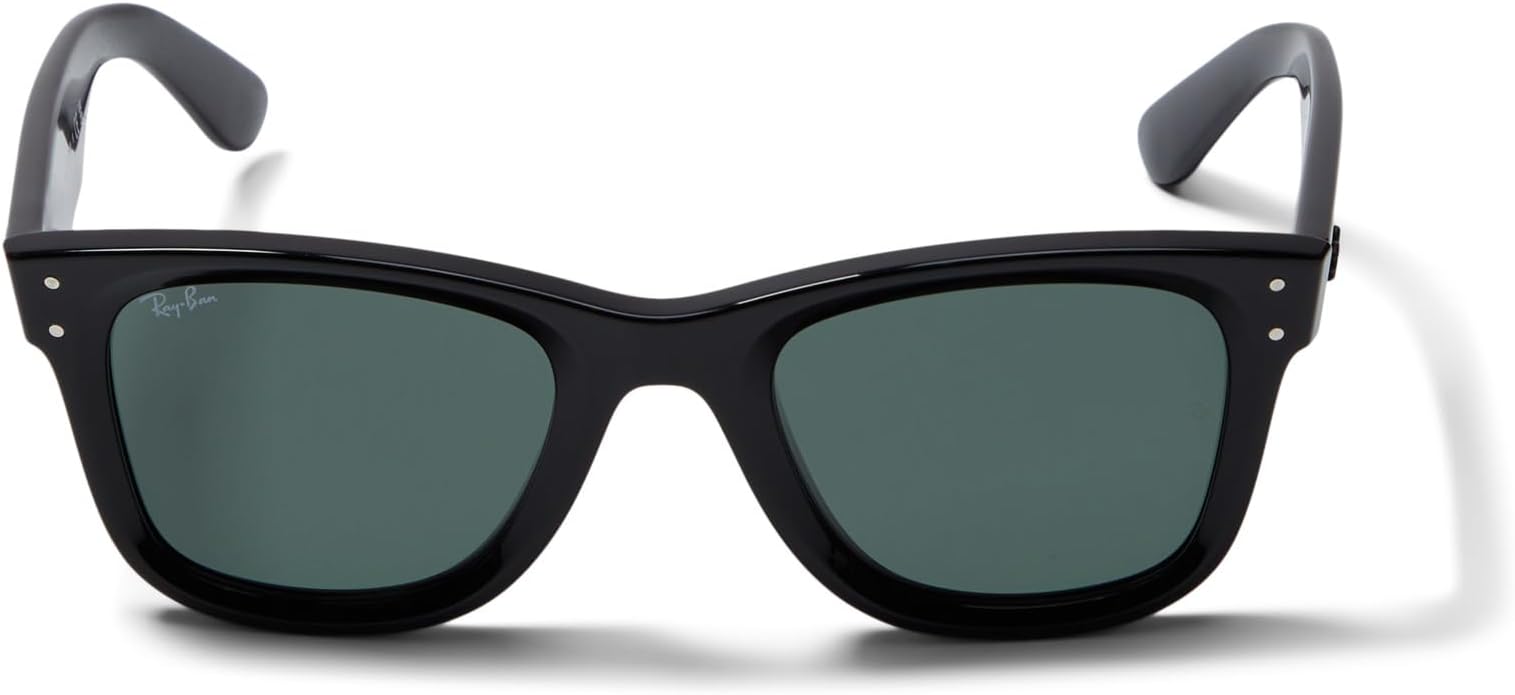 نظارة شمسية 50 مم 0RBR0502S Wayfarer Reverse Ray-Ban، أسود/أخضر غامق