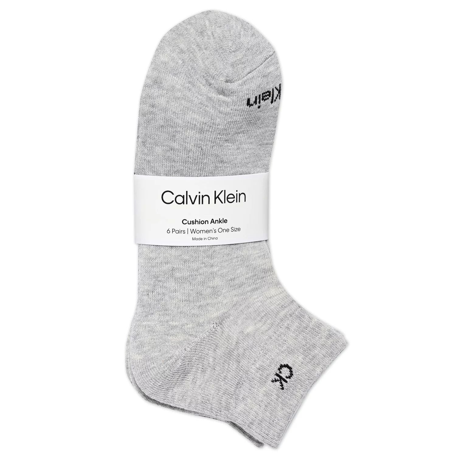 Calvin Klein Women's Socks, 6 Pairs of Calvin Klein Quarter Length Socks, Black