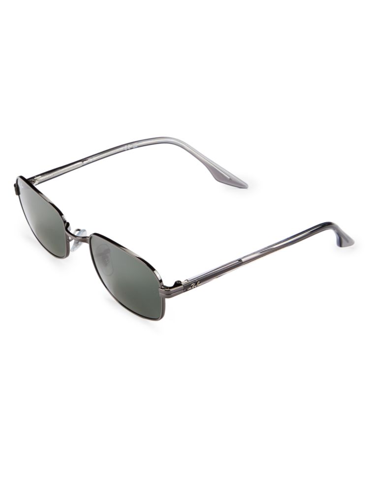 51MM Ray-Ban Rectangular Sunglasses, Gunmetal