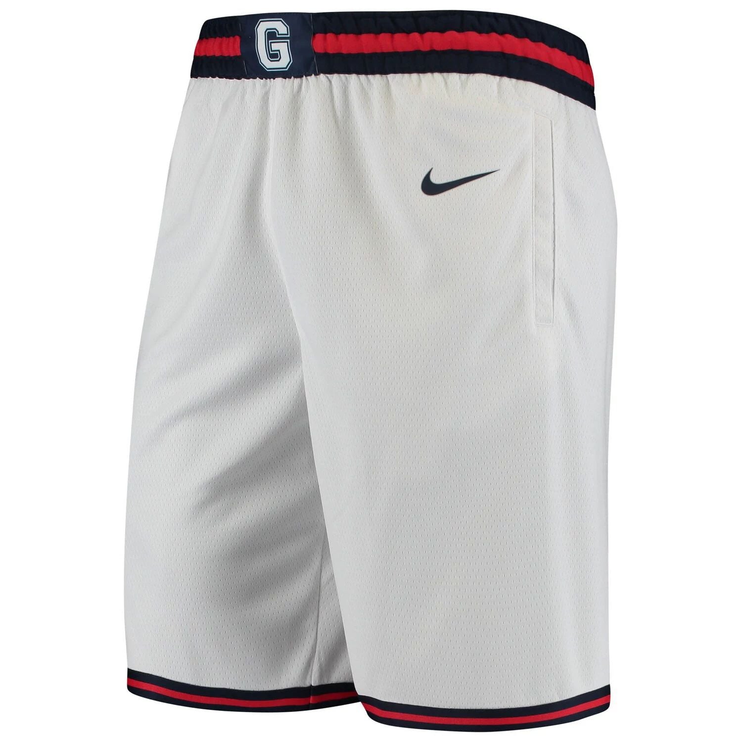 شورت كرة السلة Gonzaga Bulldogs Limited Performance للرجال من Nike باللون الأبيض