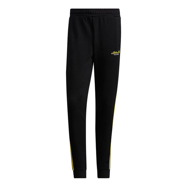 adidas neo M Fav Knt Tp 1 Casual Sports Bundle Feet Long Pants Black