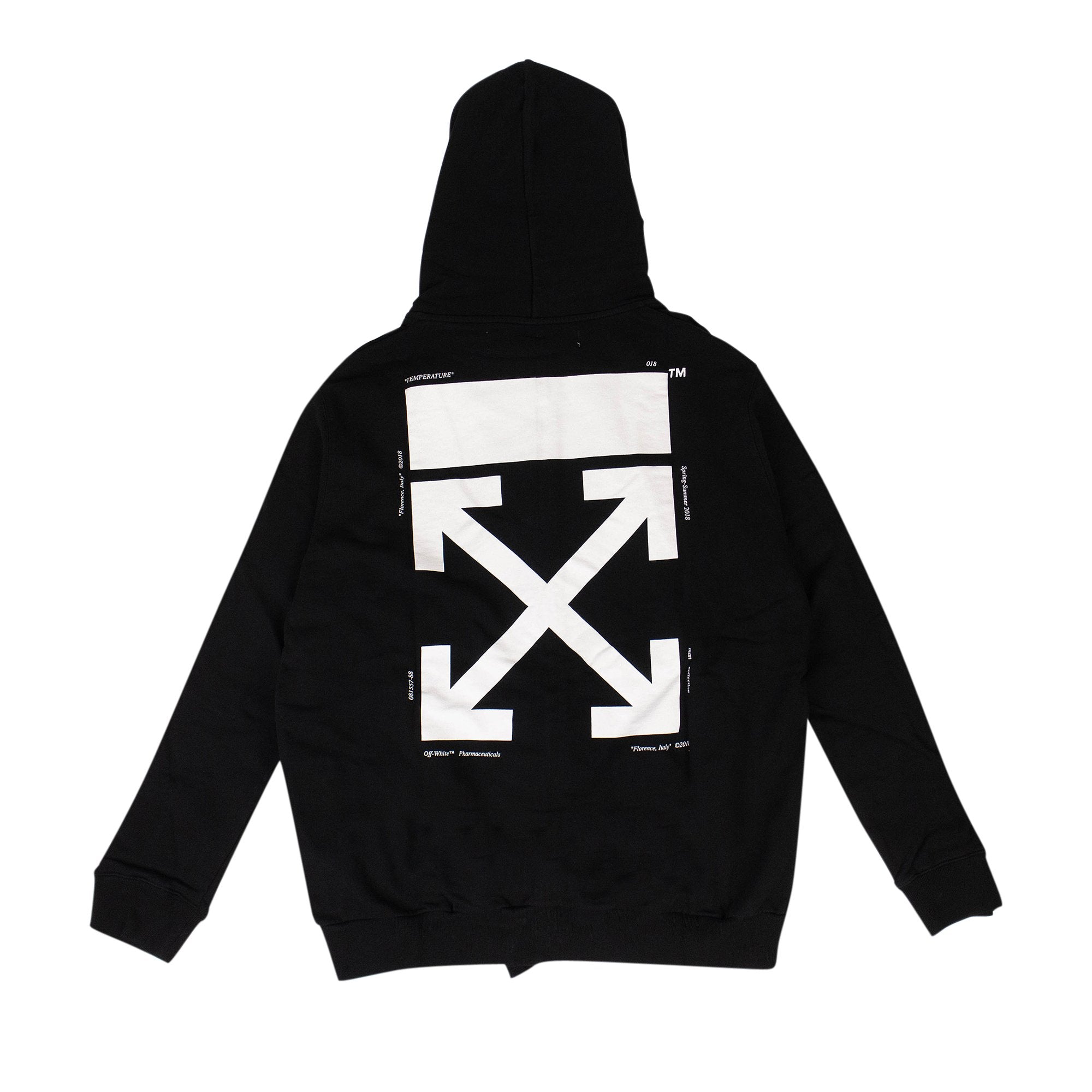 Off-White Patches Zip Sweatshirt Black