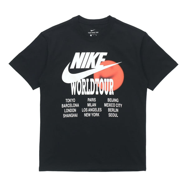 تي شيرت Nike AS للرجال من Nike Sportswear Tee WORLD TOUR باللون الأسود، أسود