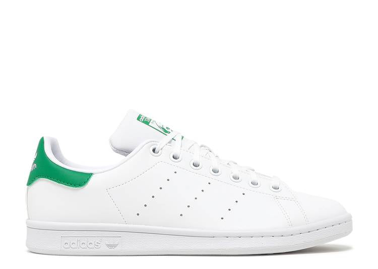 حذاء رياضي Adidas STAN SMITH PRIMEGREEN BIG KID 'WHITE GREEN' باللون الأبيض