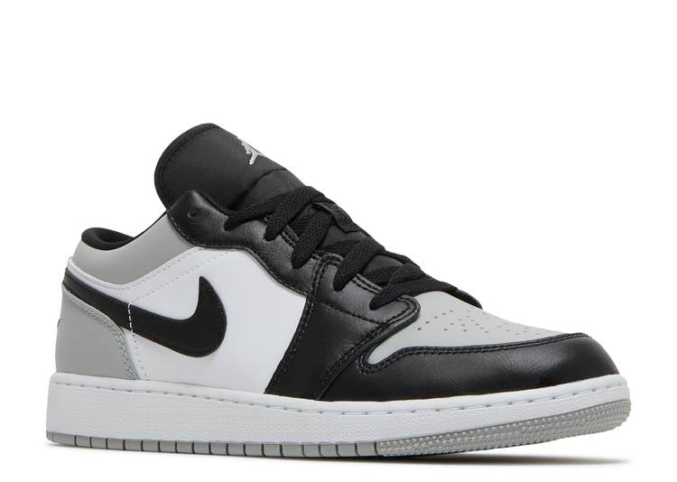 حذاء رياضي AIR JORDAN 1 LOW GS 'LIGHT SMOKE GRAY'، رمادي