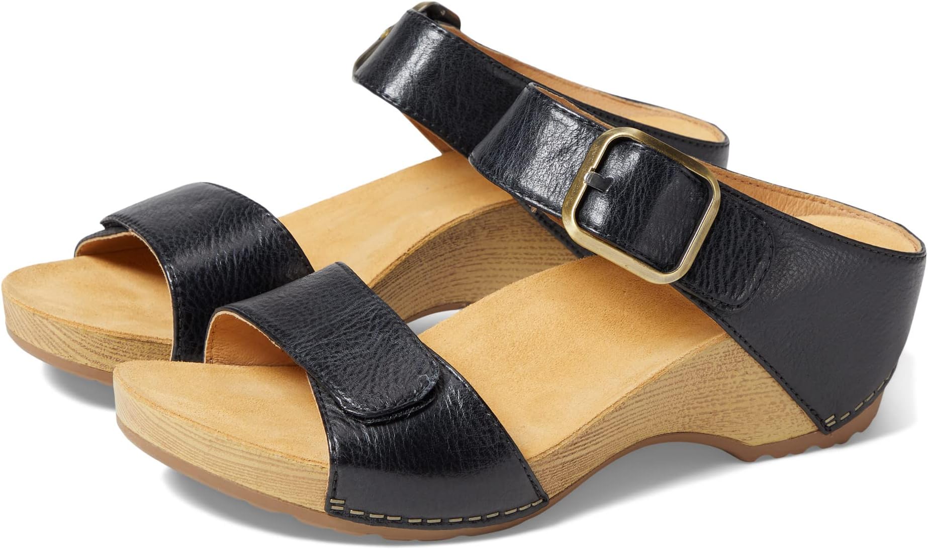 Tanya Dansko sandals, Black Milled Burnished