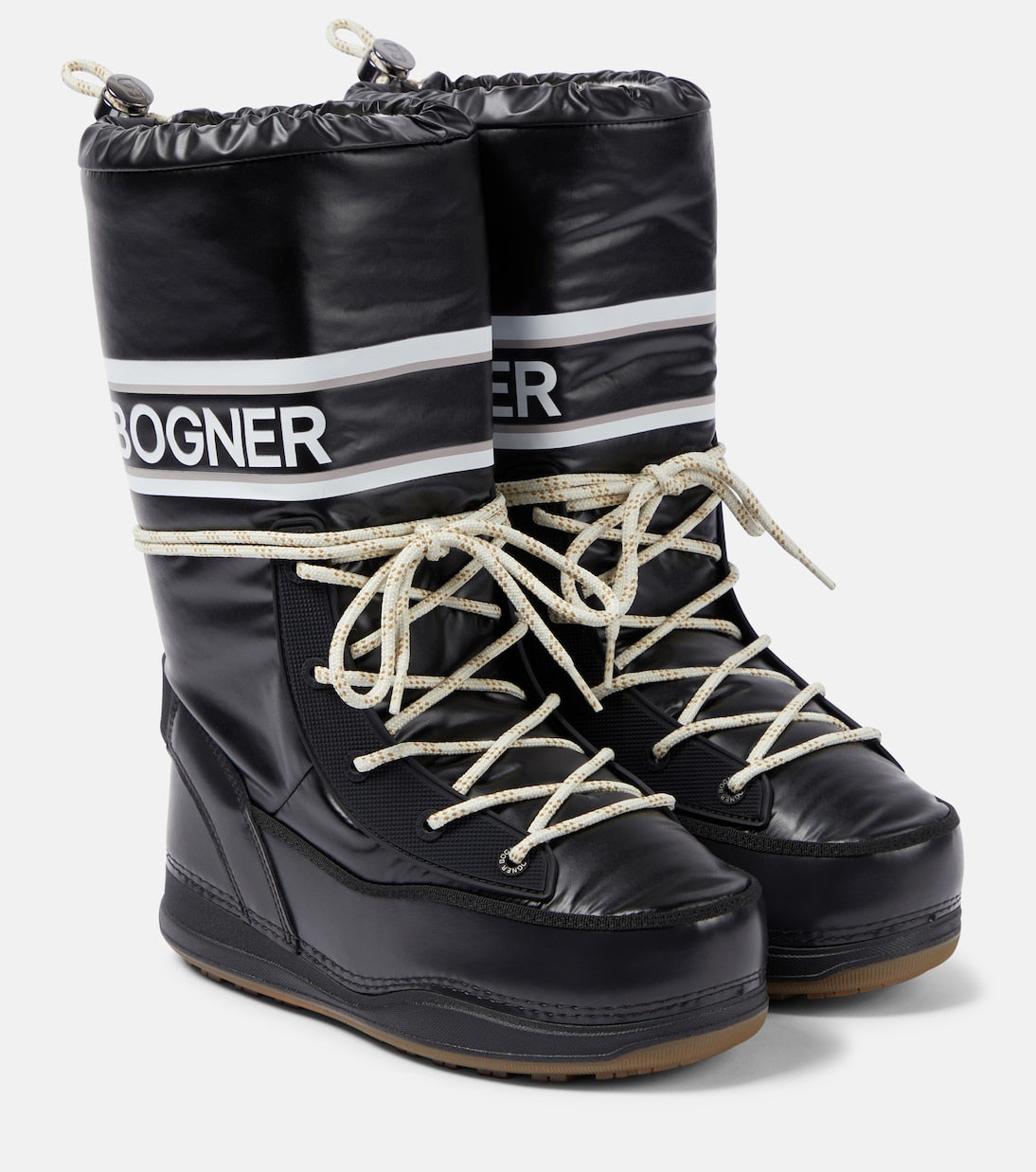 Les arcs 1d faux leather Bogner boots, black