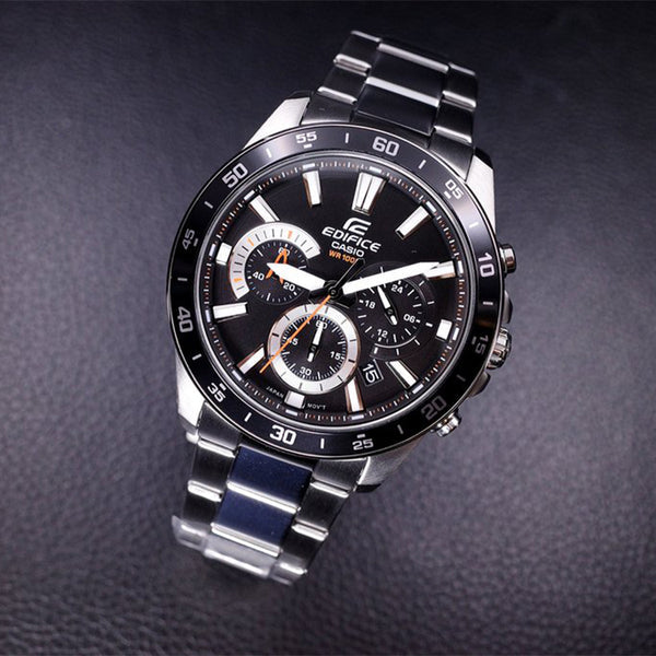 Watch CASIO Male EDIFICE Japan / South Korea Fashion Mens Black Analog, black