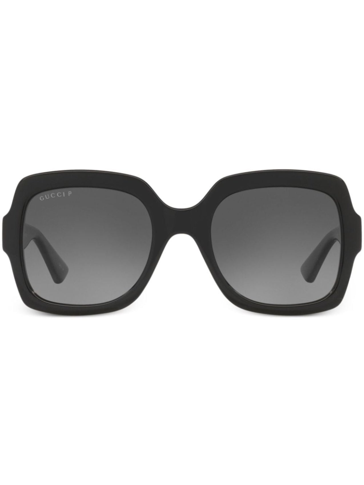 Gucci Eyewear Logo Square Frame Sunglasses Black