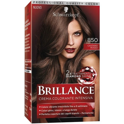 Brillance Cream Intensive Coloring No. 850 - Red Chestnut, Testanera