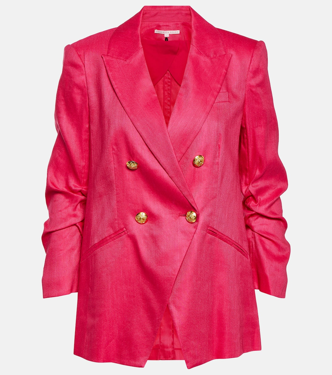 Hirsch VERONICA BEARD Linen Blend Dickey Blazer, Pink