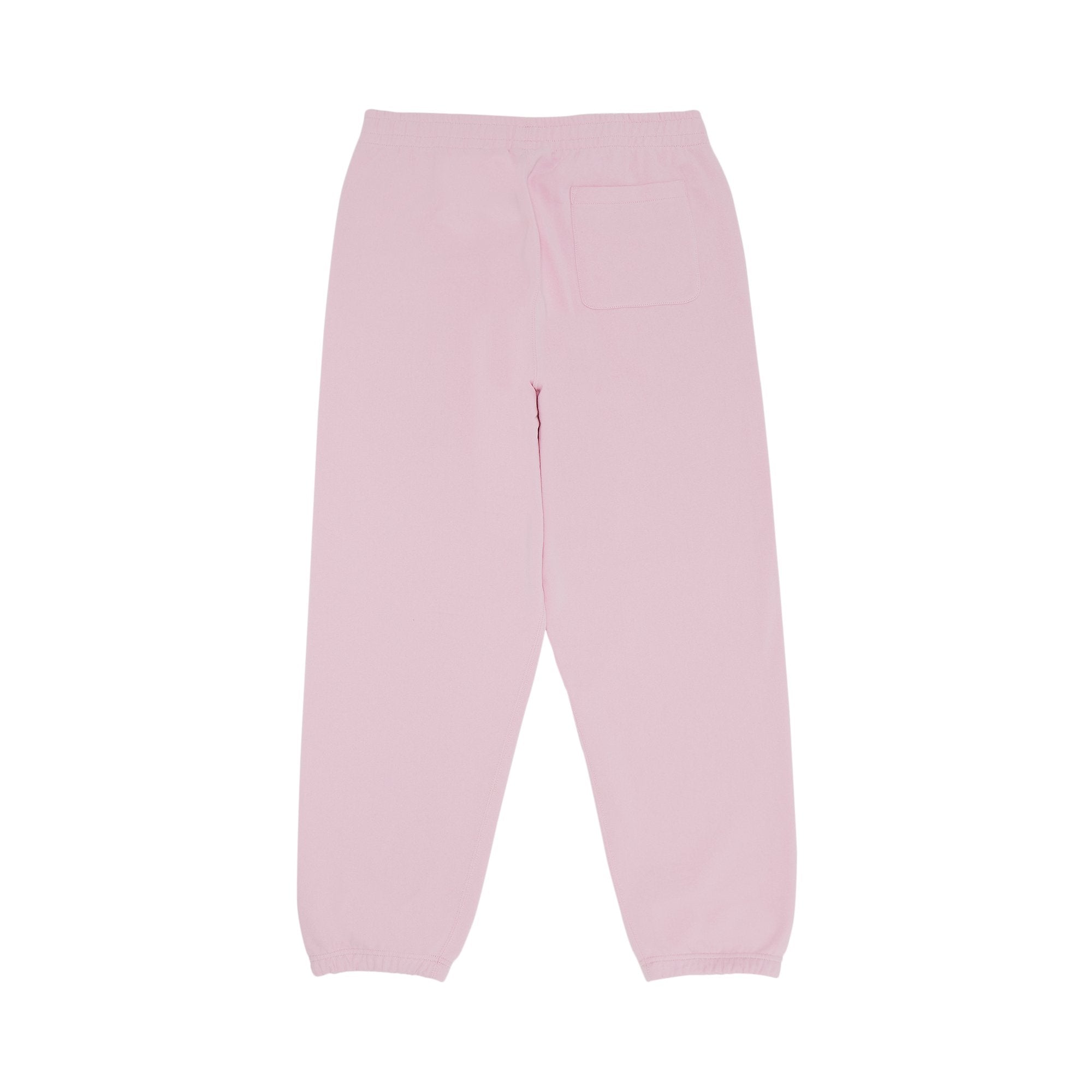 Supreme Appliqued Satin Sweatpants, Light Pink