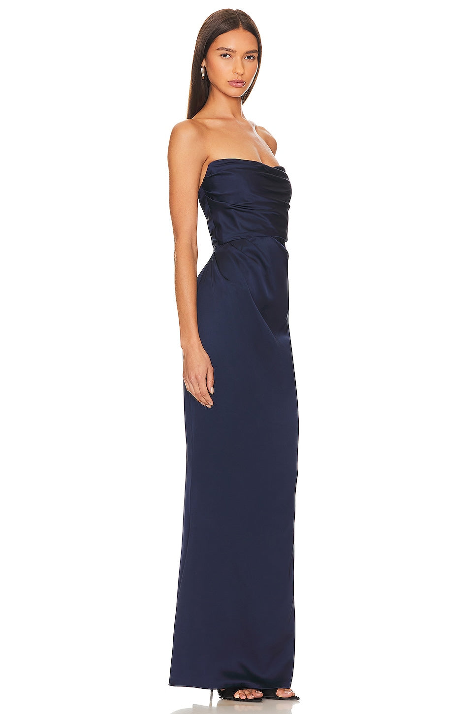 Nookie Emelie Strapless Gown Dress, Navy