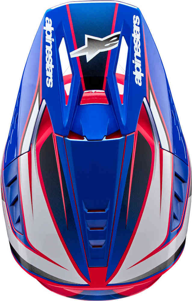 S-M5 Sail 2024 Alpinestars Motocross Helmet White/Pink/Blue