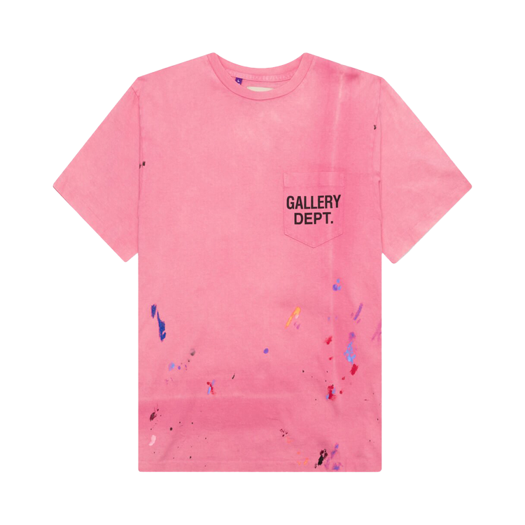 T-shirt Gallery Dept. Vintage Logo Painted 'Salmon', pink