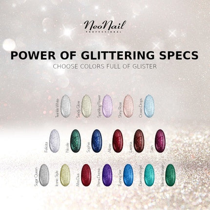 طلاء أظافر جل NeoNail Glitter UV Hybrid 7 مل - أكثر من 30 لونًا Néonanail