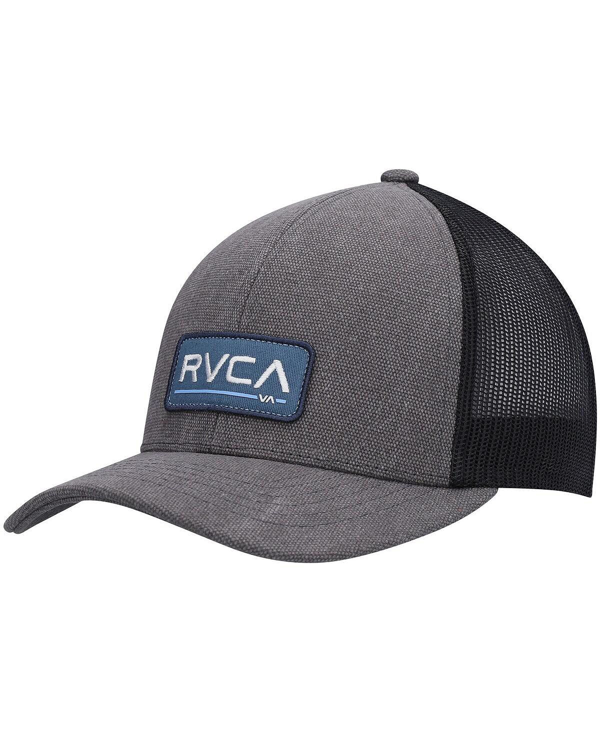 قبعة CHG Ticket III Trucker Snapback RVCA للرجال باللون الرمادي الداكن