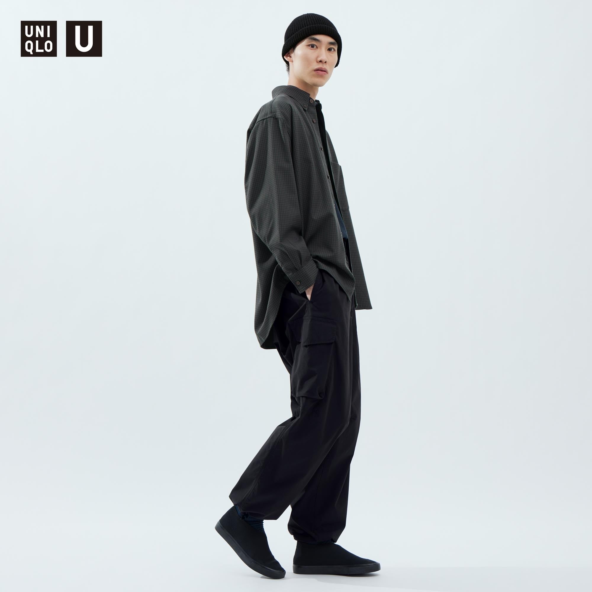 Uniqlo Parachute Cargo Pants, Black