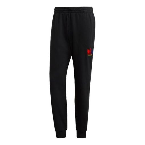 adidas originals 3d Tref Swtpant Bundle Feet Casual Sports Long Pants Black