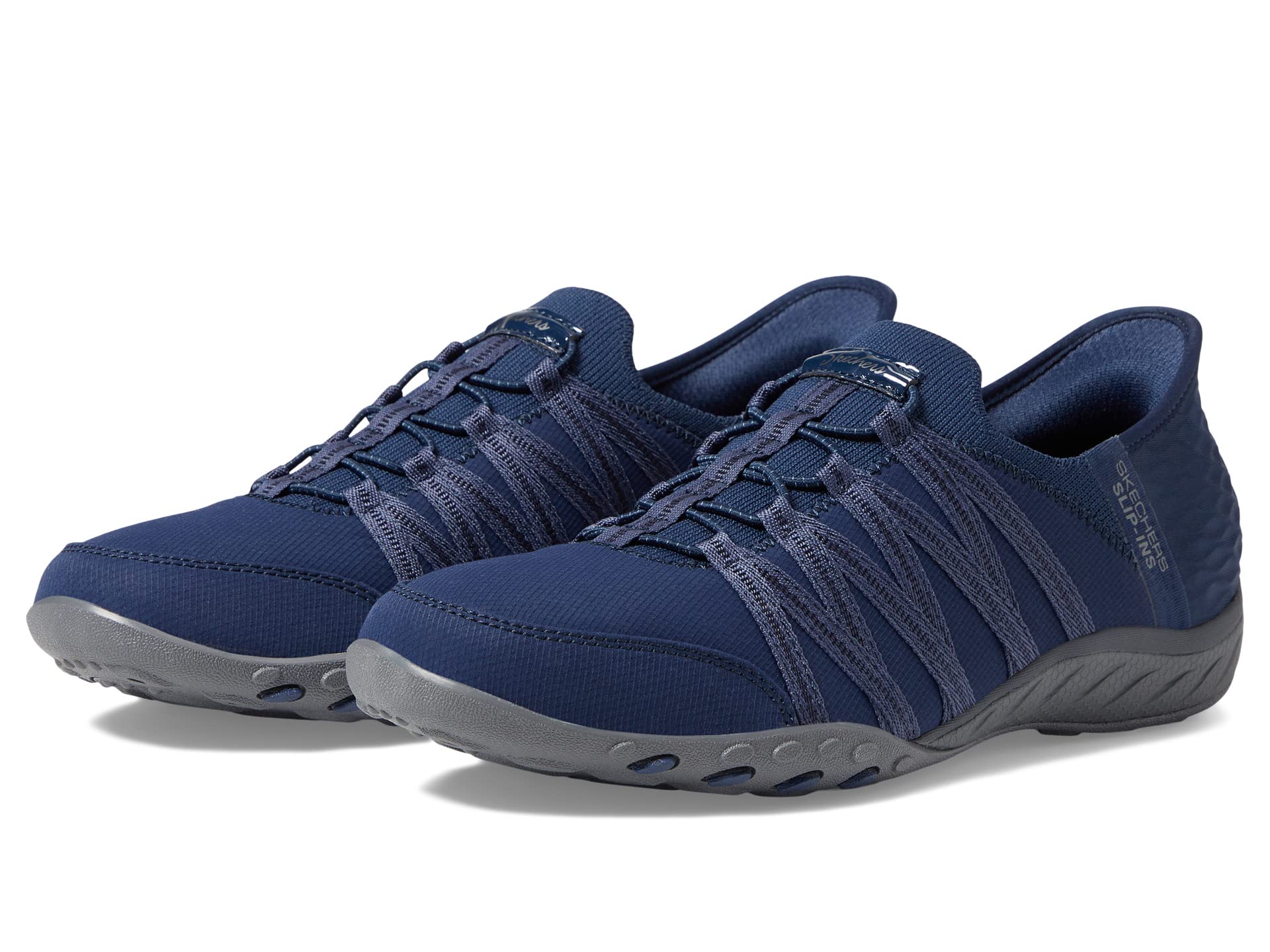 SKECHERS Breathe Easy - Roll With Me Hands Free Slip-Ins sneakers, dark blue