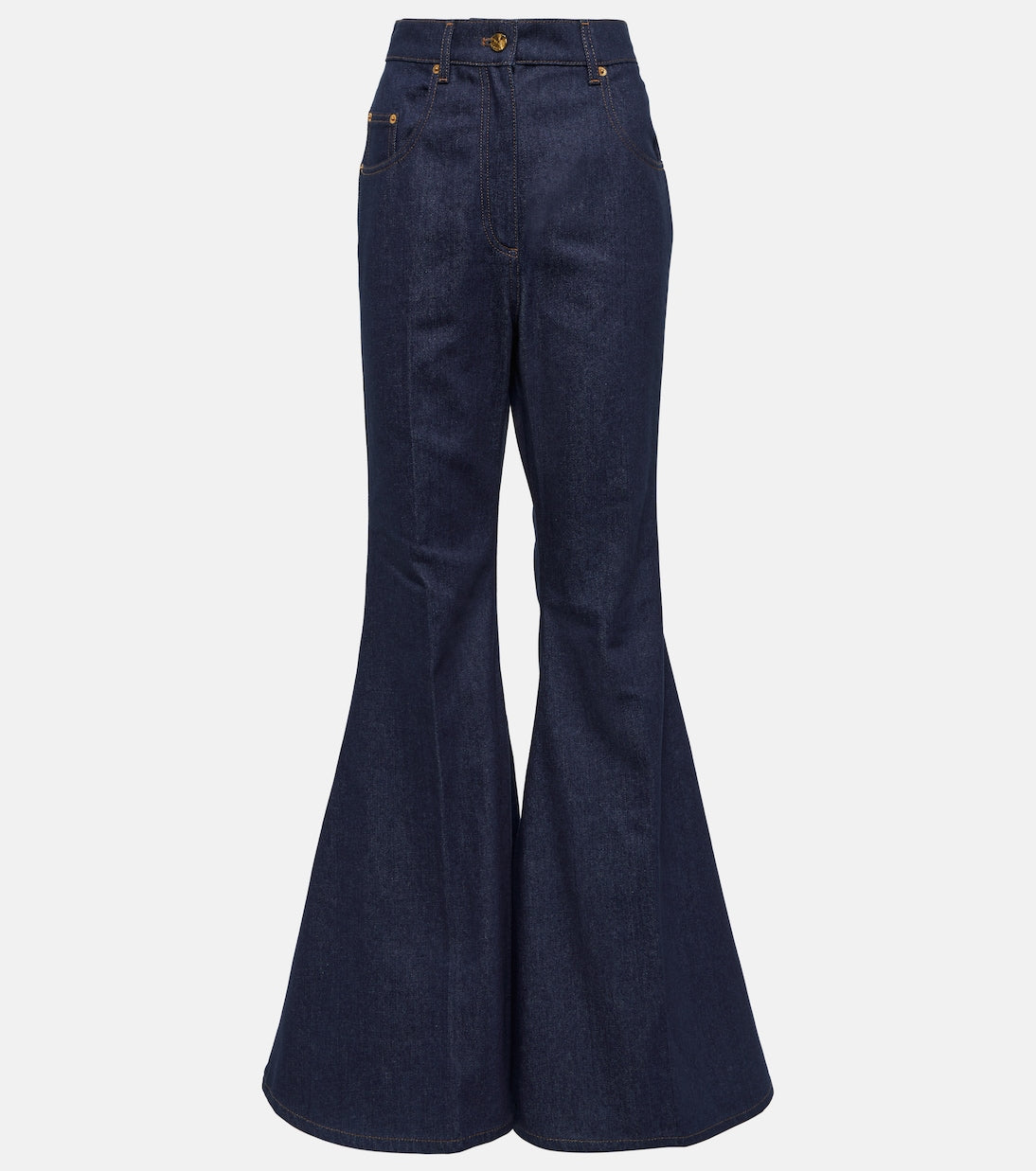 Nina Ricci high rise flared jeans, blue