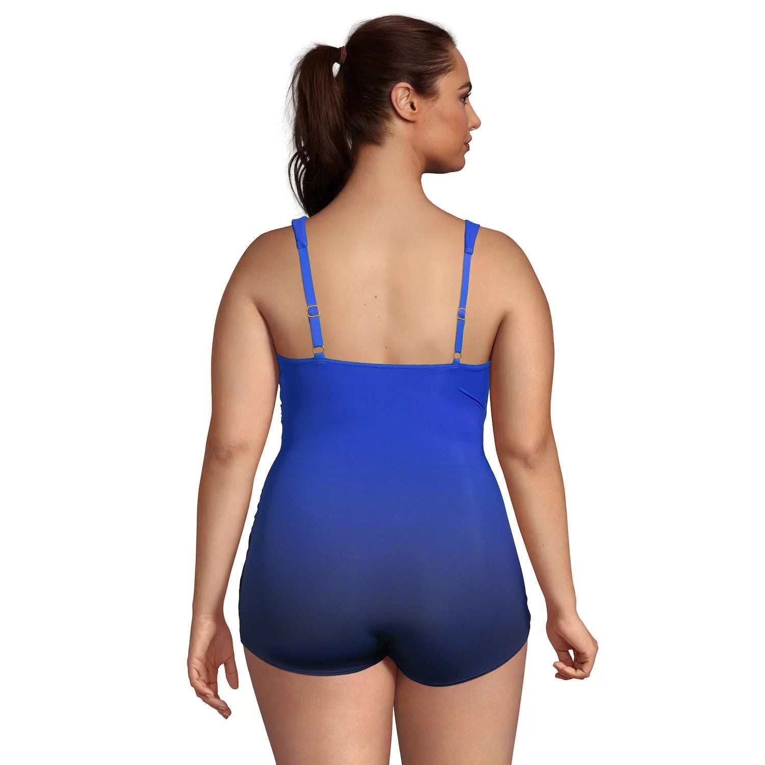 بدلة لاندز إند DD-Cup SlenderSuit Plus Size مع التحكم في البطن من لاندز إند