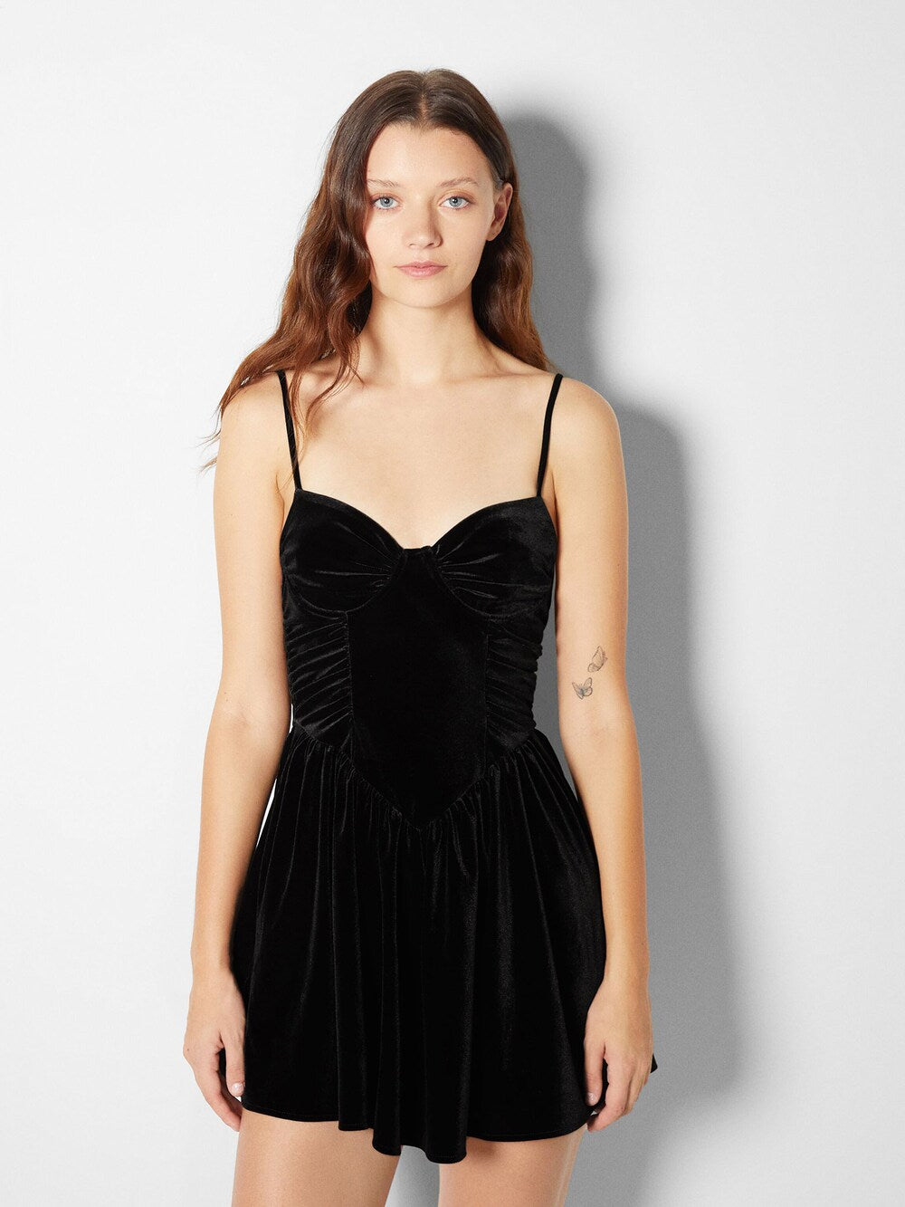 Bershka cocktail dress, black