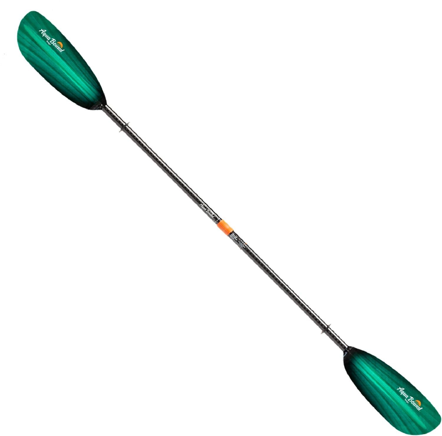 Aqua Bound 2-Piece Fiberglass Tango Kayak Paddle, Green