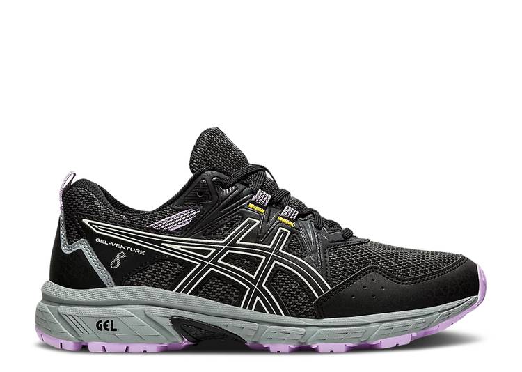 ASICS WMNS GEL VENTURE 8 WIDE 'BLACK IVORY' sneakers, black