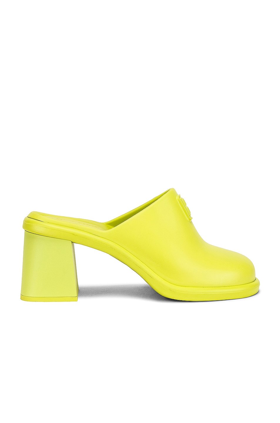 Miu Miu Softs mules, lime