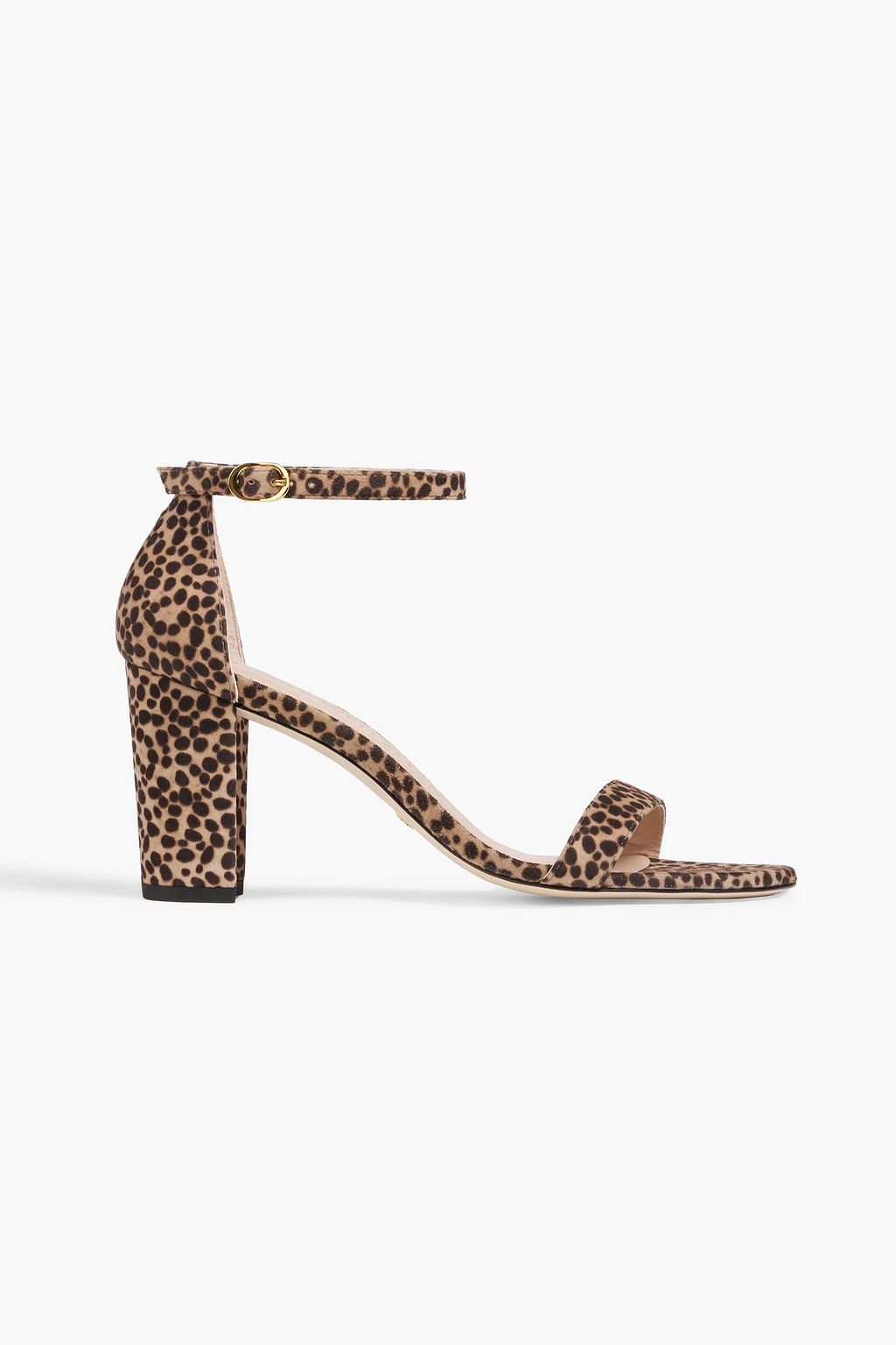 STUART WEITZMAN Animal Print Leopard Suede Sandals