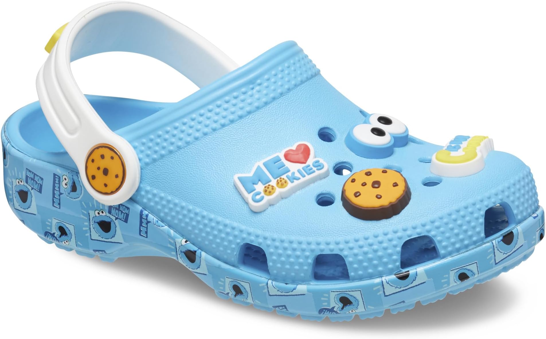 Sesame Street Workshop Cookie Monster Clog Crocs, Electric Blue