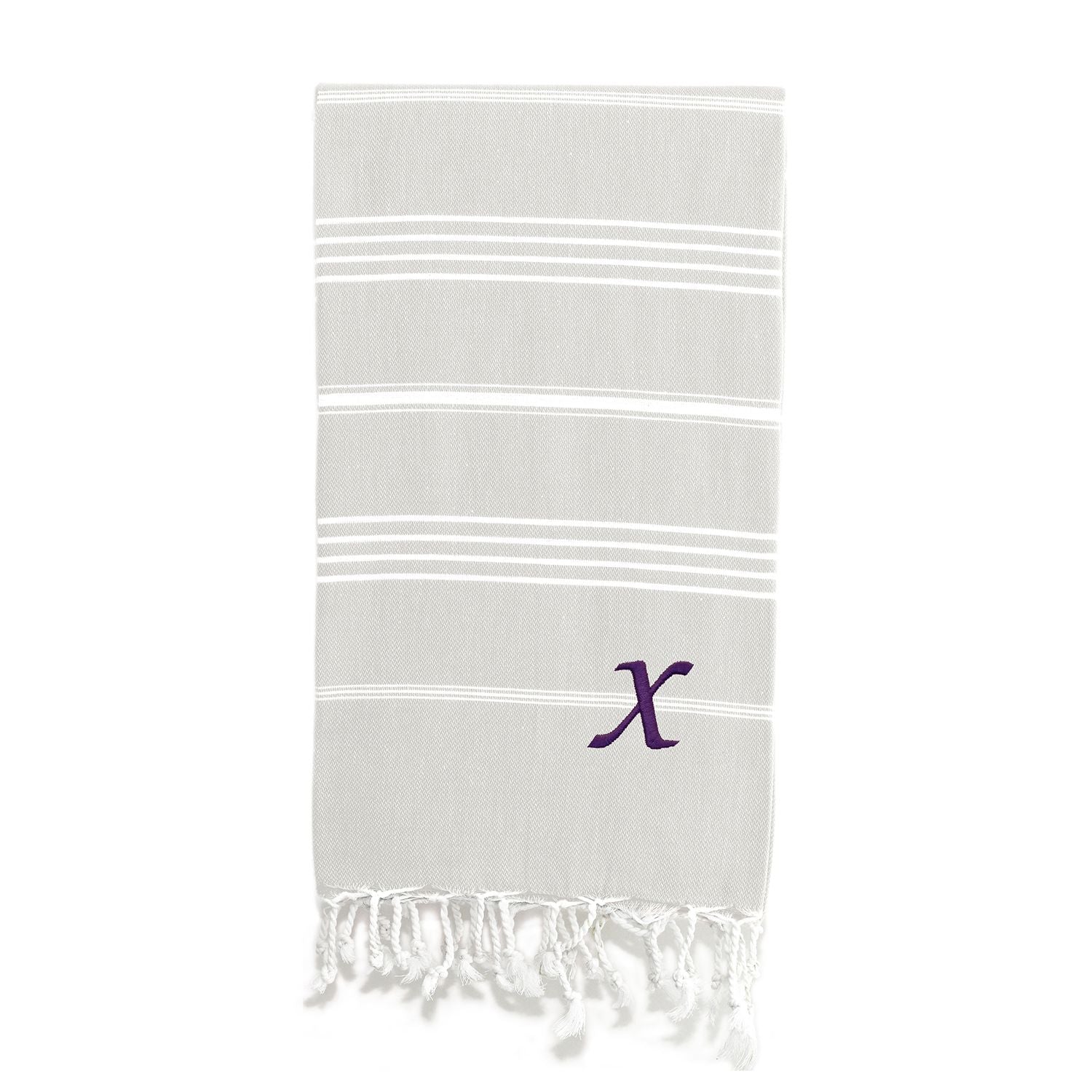 Linum Home Textiles Turkish Cotton Lucky Personalized Pestemal Beach Towel