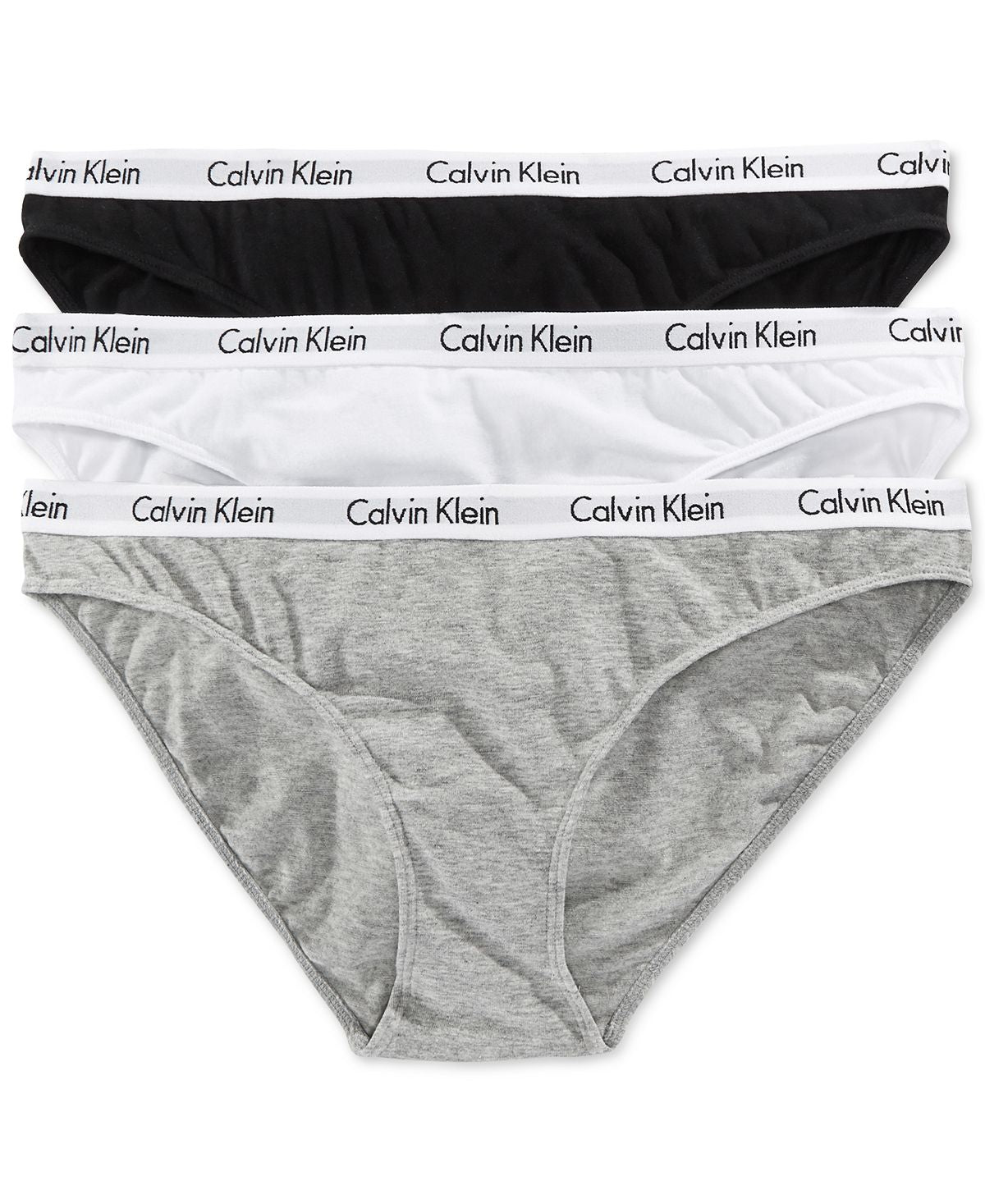 ملابس داخلية نسائية من القطن مكونة من 3 قطع QD3588 Calvin Klein