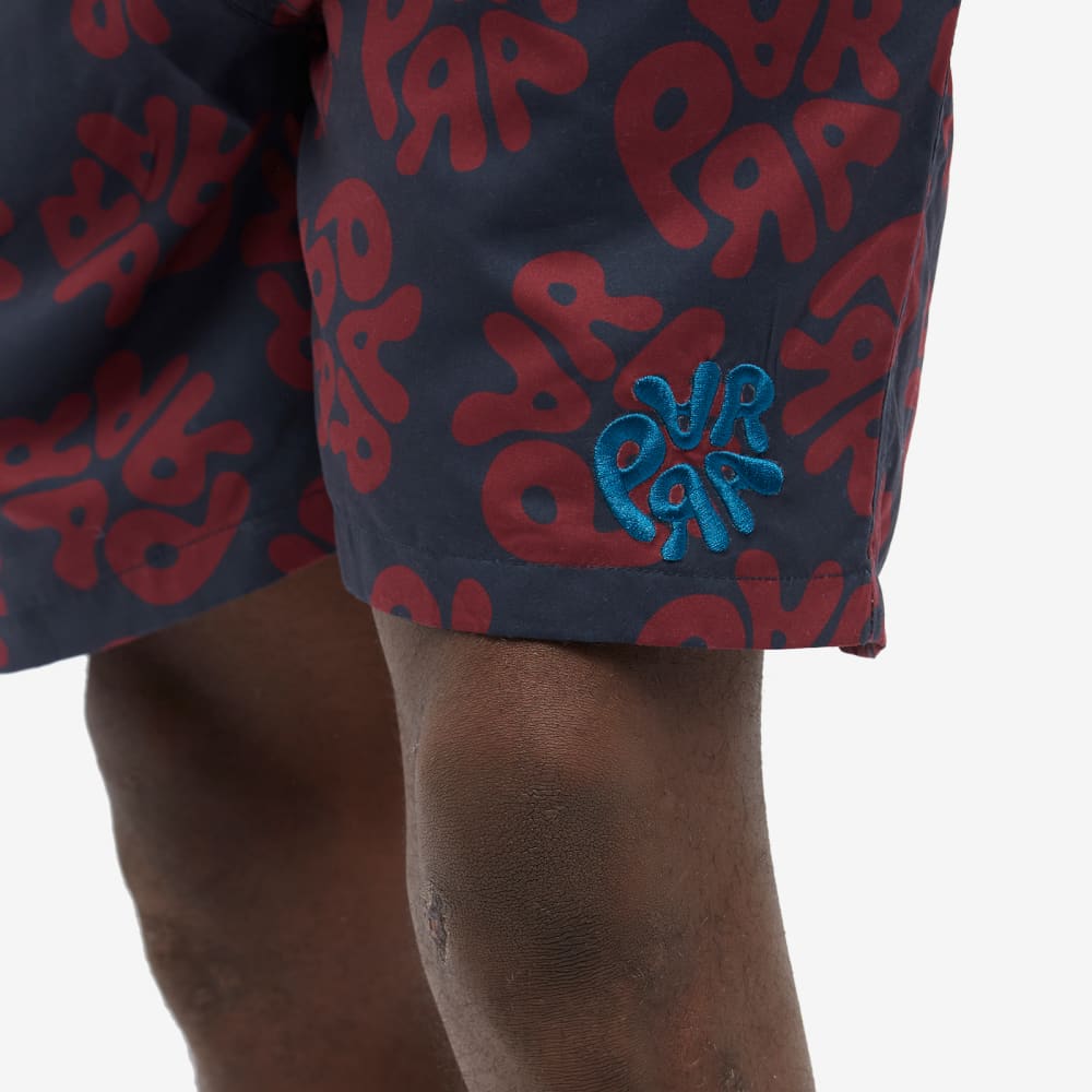 Beach shorts with Parra logo 1976