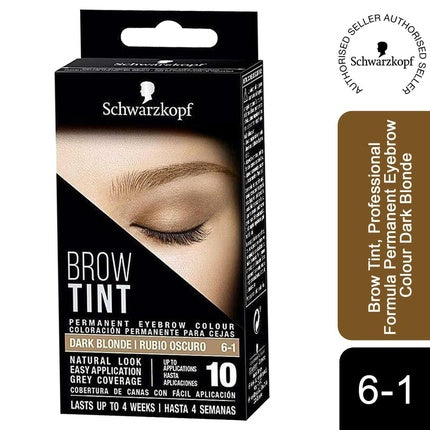 صبغة حواجب دائمة Schwarzkopf 6-1 Dark Blonde 10 مل، صبغة حواجب