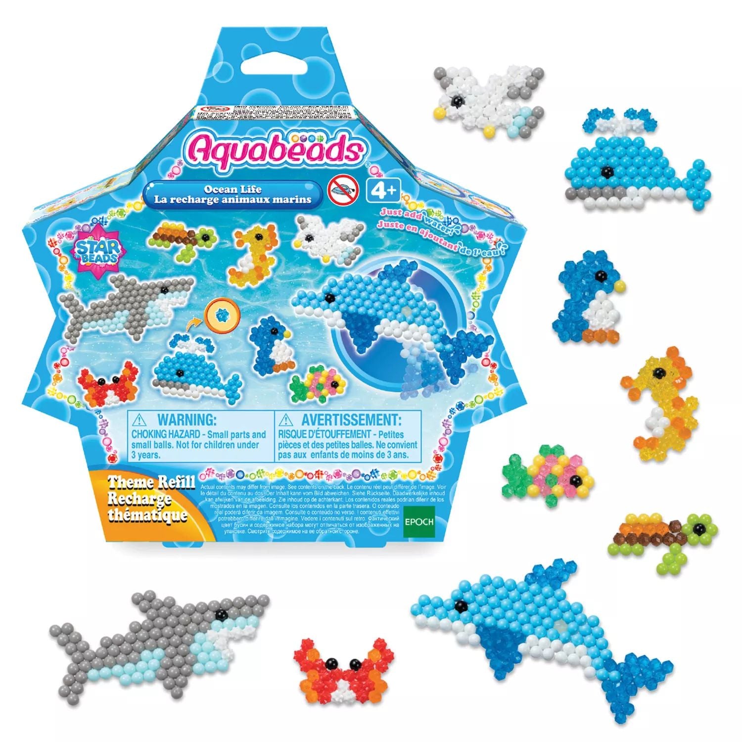 Aquabeads Arts & Crafts Ocean Life Filler with Aquabeads Beads and Templates