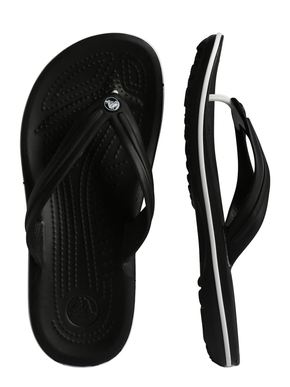 Crocs Flip T-Strap Sandals, Black