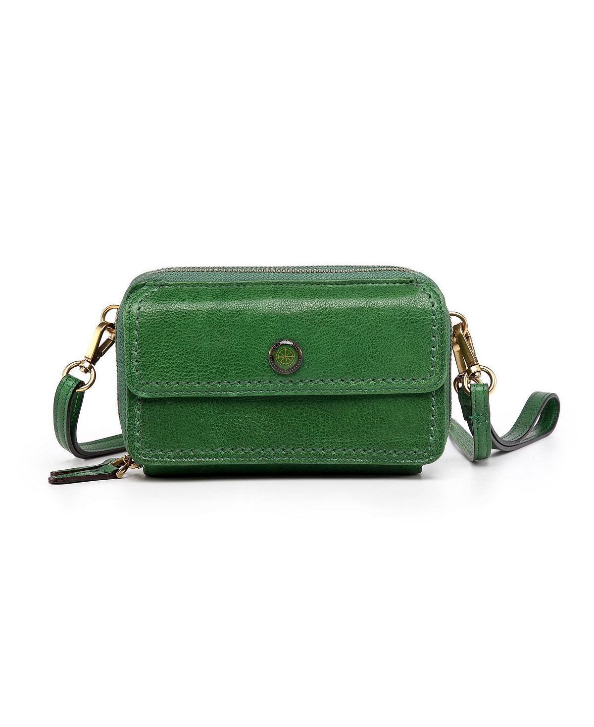 Women's Northwood genuine leather crossbody wallet Northwood OLD TREND, green