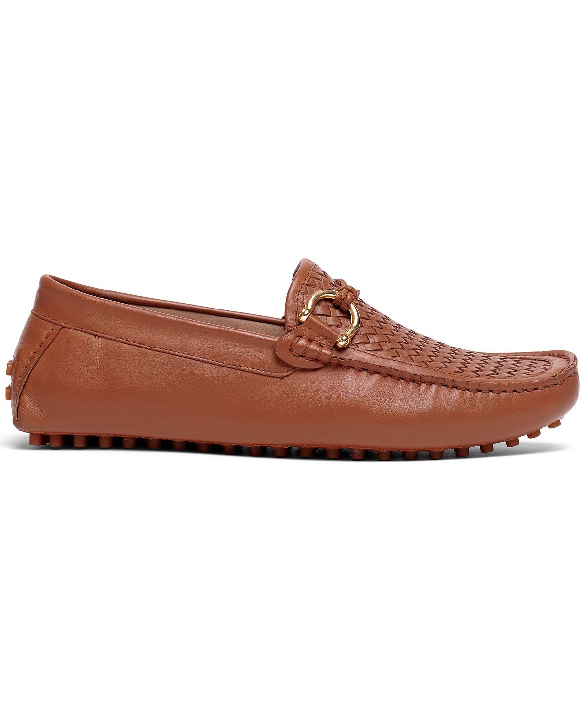 Men's Casual Leather Slip-on Loafers Malone Interweave Driver Carlos by Carlos Santana