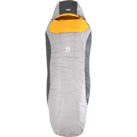 Tempo 35 Sleeping Bag: NEMO Equipment Inc. 35F Synthetic, Paloma Gray/Mango