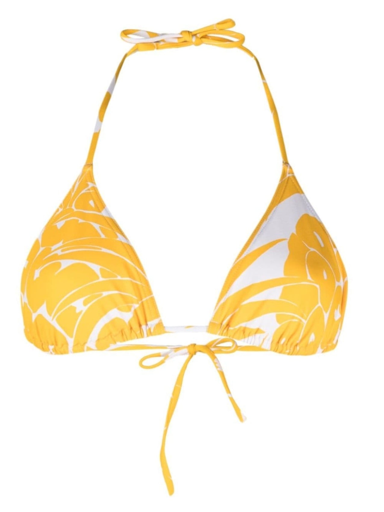 ERES Epice Printed Triangle Bikini Top Yellow