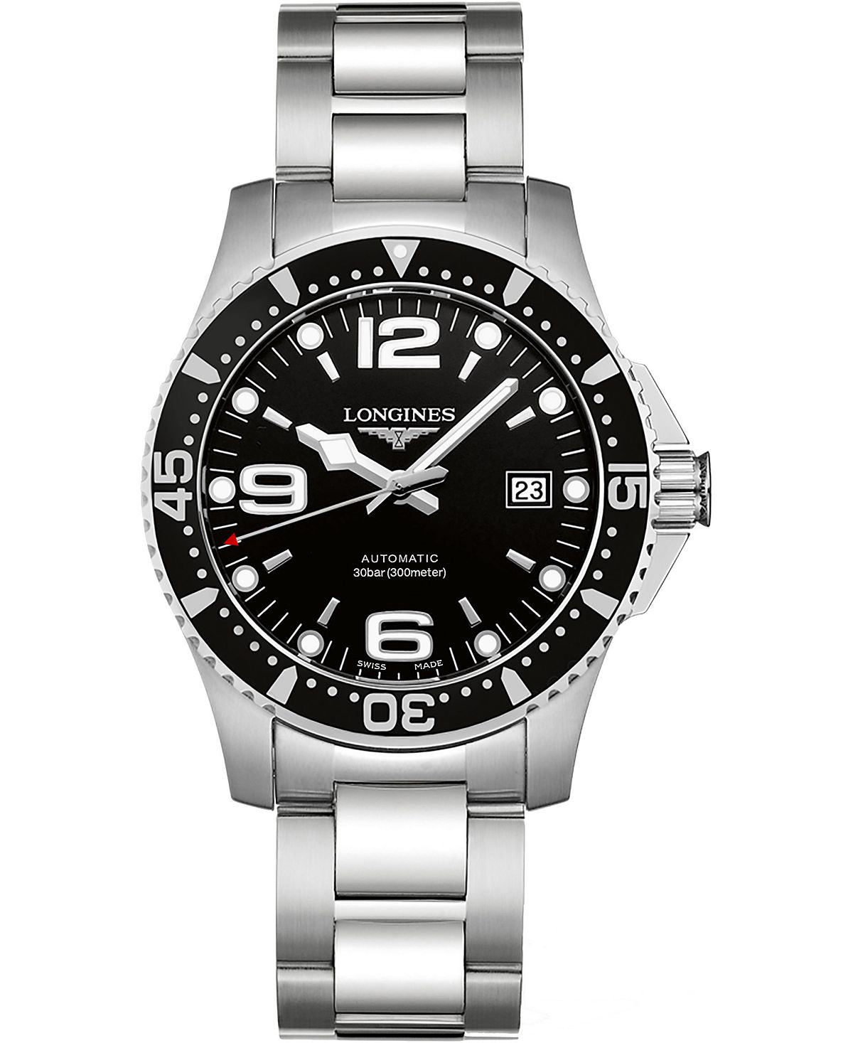 Men's Swiss automatic watch Hydro  Conquest with stainless steel bracelet , 41 mm Longines