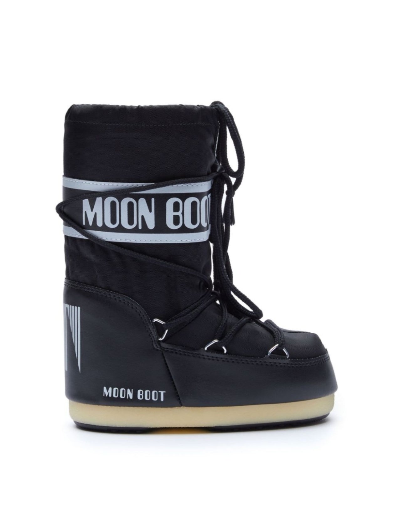 Moon Boot Kids Logo Puffer Boots Black