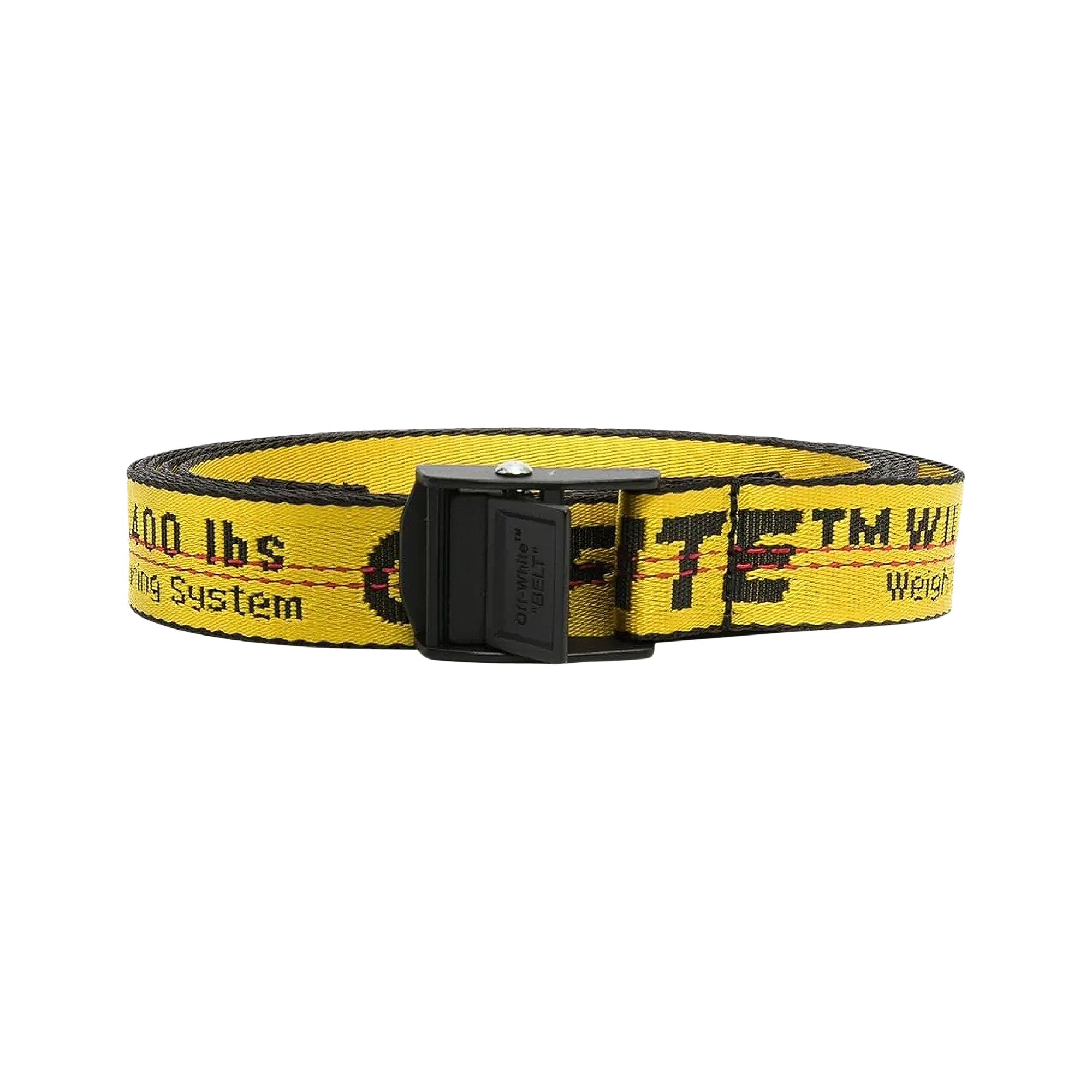 Off-White Mini Industrial Belt Black/Yellow