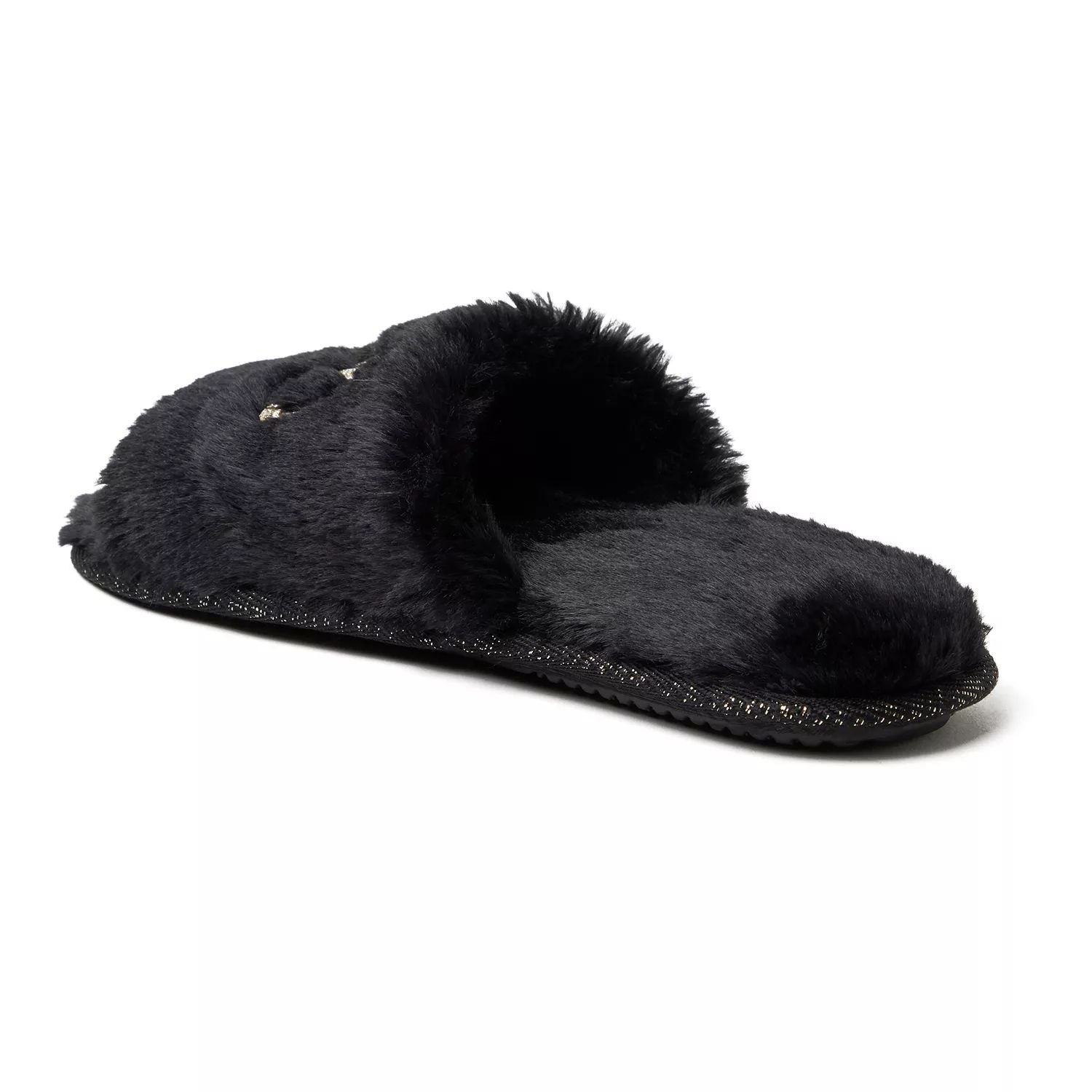 Dearfoams Women's Wedding Faux Fur Slippers "I Do Crew" Dearfoams